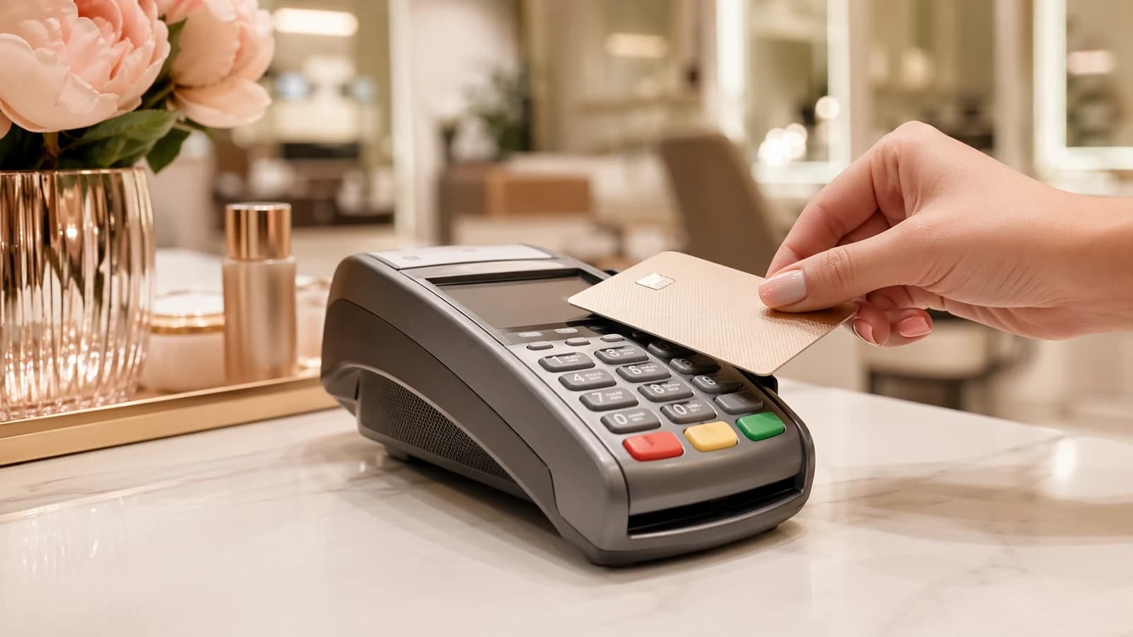 Pago con tarjeta en terminal POS